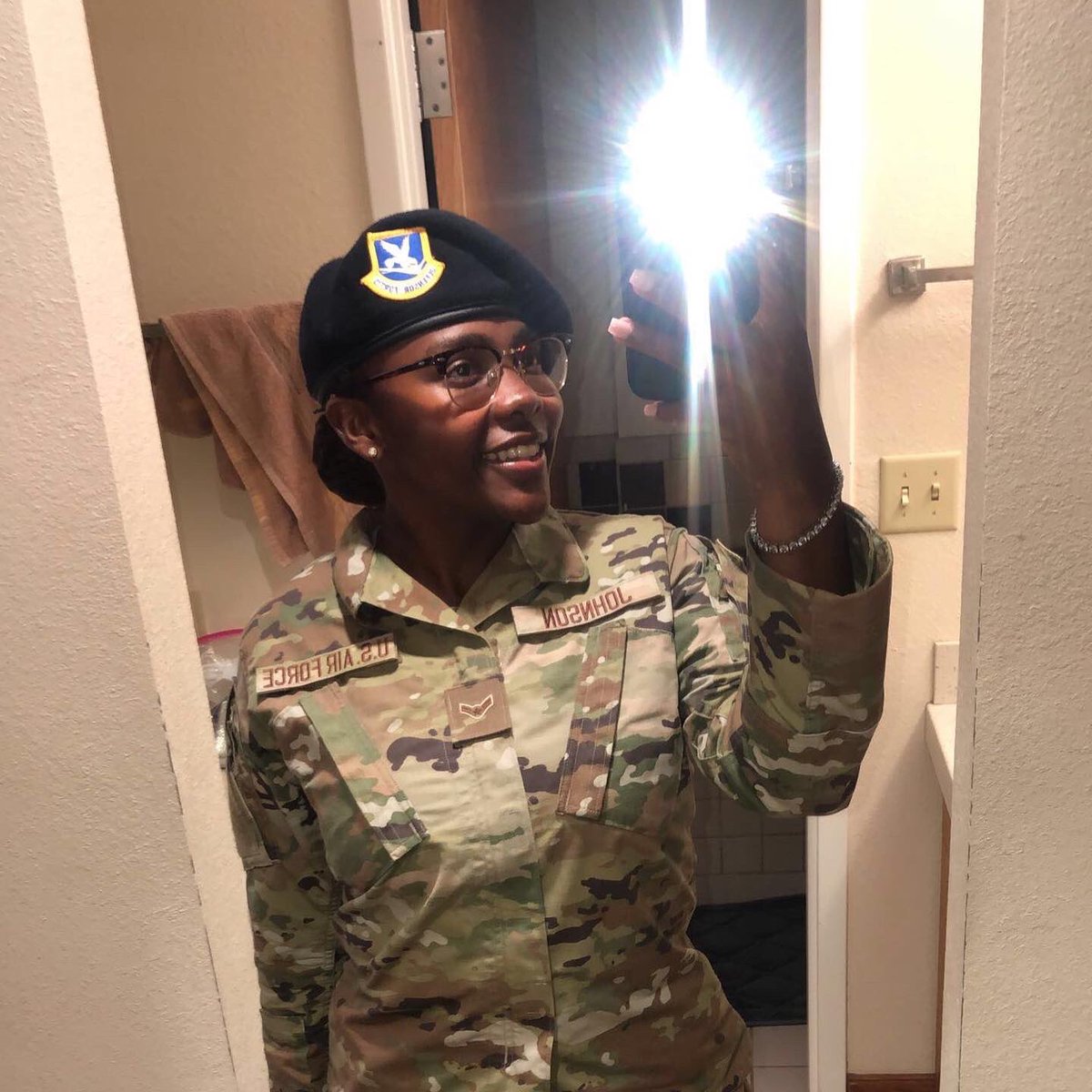 tayjohnson2018's tweet photo. Im finally a SF Defender😮‍💨🥹🥳 (4/1/22- 7/5/22) So grateful to God i made it thru. I earned a distinguished grad award (top academic/great wit both weapons/well rounded airman)  A1C Johnson out bye San Antonio✌🏾🫡 New Mexico here i come🫣😬 #DefenderNation #secfo #ByTheGraceOfGod https://t.co/xm6E50yx8I