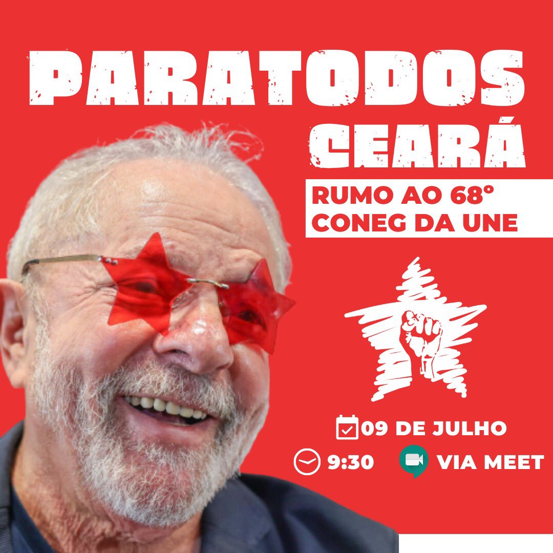 paratodos_ce's tweet photo. A PARATODOS CEARÁ TÁ ON RUMO AO 68º CONEG DA UNE 😍⭐️‼️ https://t.co/gzb9ySuyzH