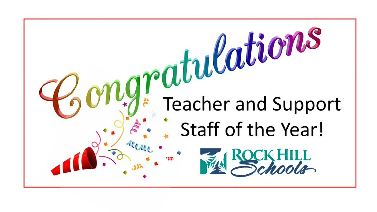 RockHillSchools's tweet photo. Congrats to our RHSD “Of the Years”! We hope you are enjoying your summer 😎 
Check our website to see all the winners! #TouchHeartsTEACH
https://t.co/eziEU9PcaD https://t.co/vI8kRt2HT1