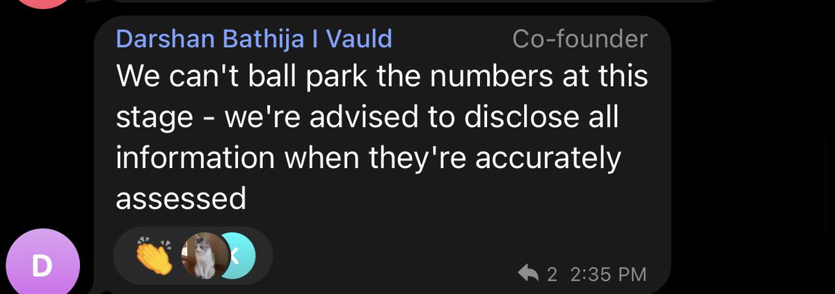Dhruvforreal's tweet photo. 1/4 In this thread . These are all messages by #valud @VauldOfficial ceo @darshanbathija  in their telegram group. Seems like they are working on a plan . And both orgs are operating with the intent of completing this transaction of  acquisition . @nexo #Vauld https://t.co/nNFj2udfVm