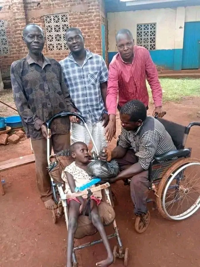 Praise God
Please we request your help to this young child with a wheel chair so that she can improve on her movement please we are looking a donor who can help her 
May God bless you all