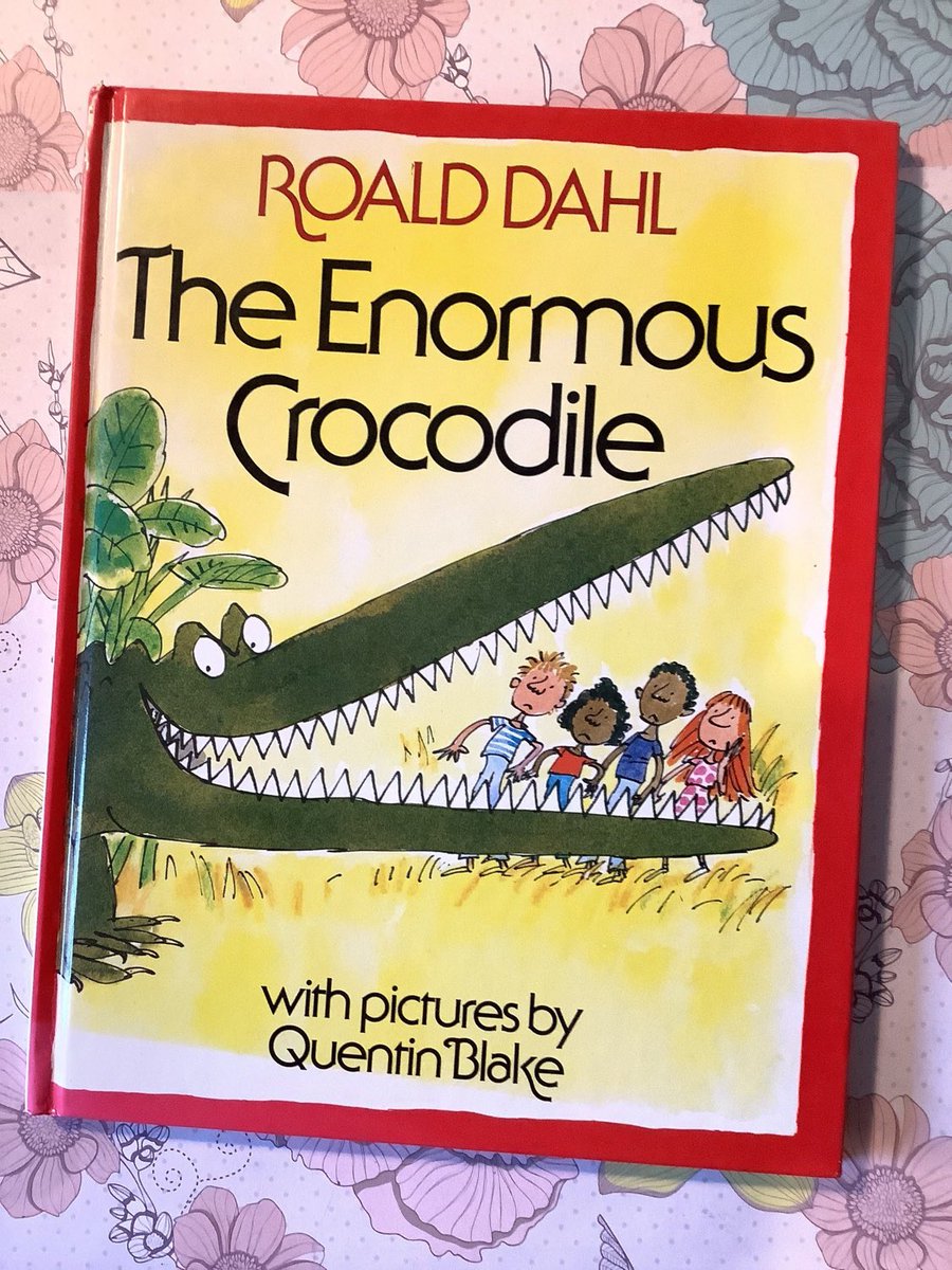WatsonsVintage's tweet photo. A WONDERFUL Children’s #BedtimeStory and one that my own brother used to love as a child in my #etsyshop Vintage 2001 'The Enormous Crocodile' Hardback Book By #RoaldDahl Illustrations By #QuentinBlake #21stBirthdayGift #FunPictureBook https://t.co/MHOQa36R74 #EnormousCrocodile https://t.co/nOcvX6J9iI