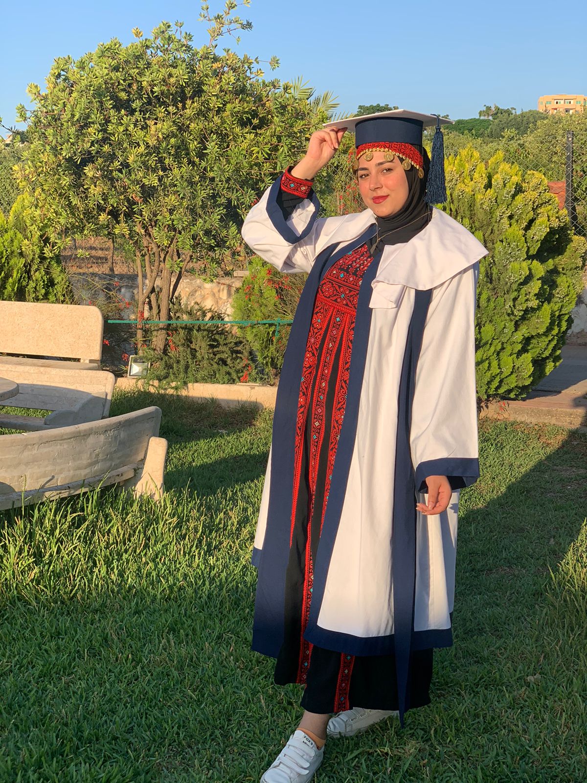 Anera on X Exciting news from Lebanon 100 of the technical nursing students in our vocational program passed their exams This graduate wore a traditional Palestinian abaya in her graduation photo