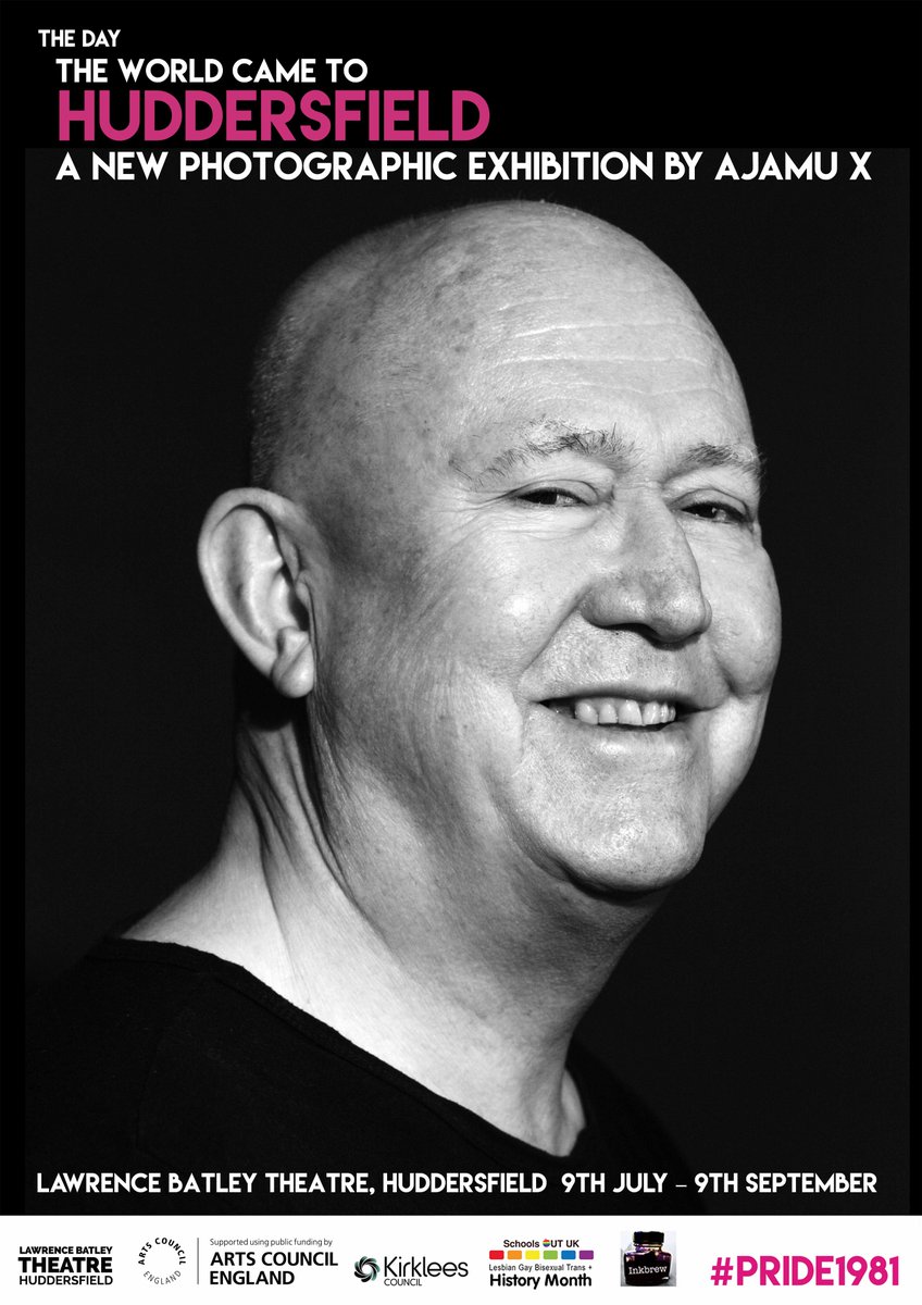 inkbrew's tweet photo. Our new, free portrait exhibition by Ajamu X opens on Saturday 9th July at @theLBT as part of @KirkleesCouncil Pride!
It features 20 portraits of people who either marched in Huddersfield on 4th July 1981, or who are part of the LGBT+ community today #pride1981 #Pride https://t.co/cWHHh3cg0Q