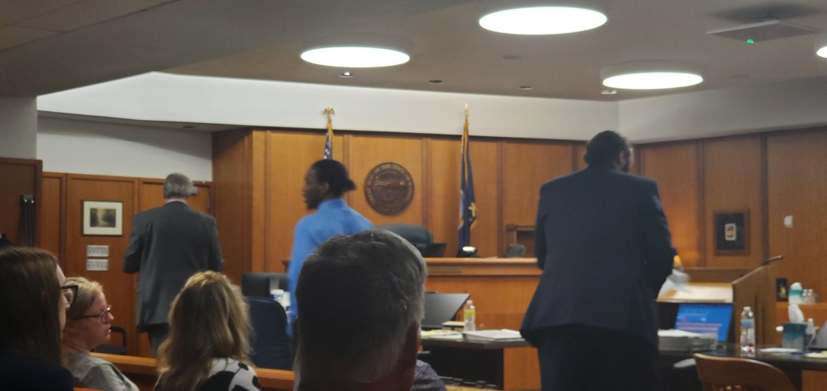 In court waiting for trial to begin in the case of a Wichita man accused of raping a woman and sitting g her on fire at Fairmount Park back I. 2014. She later died of her injuries. #kakenews #ictcrime