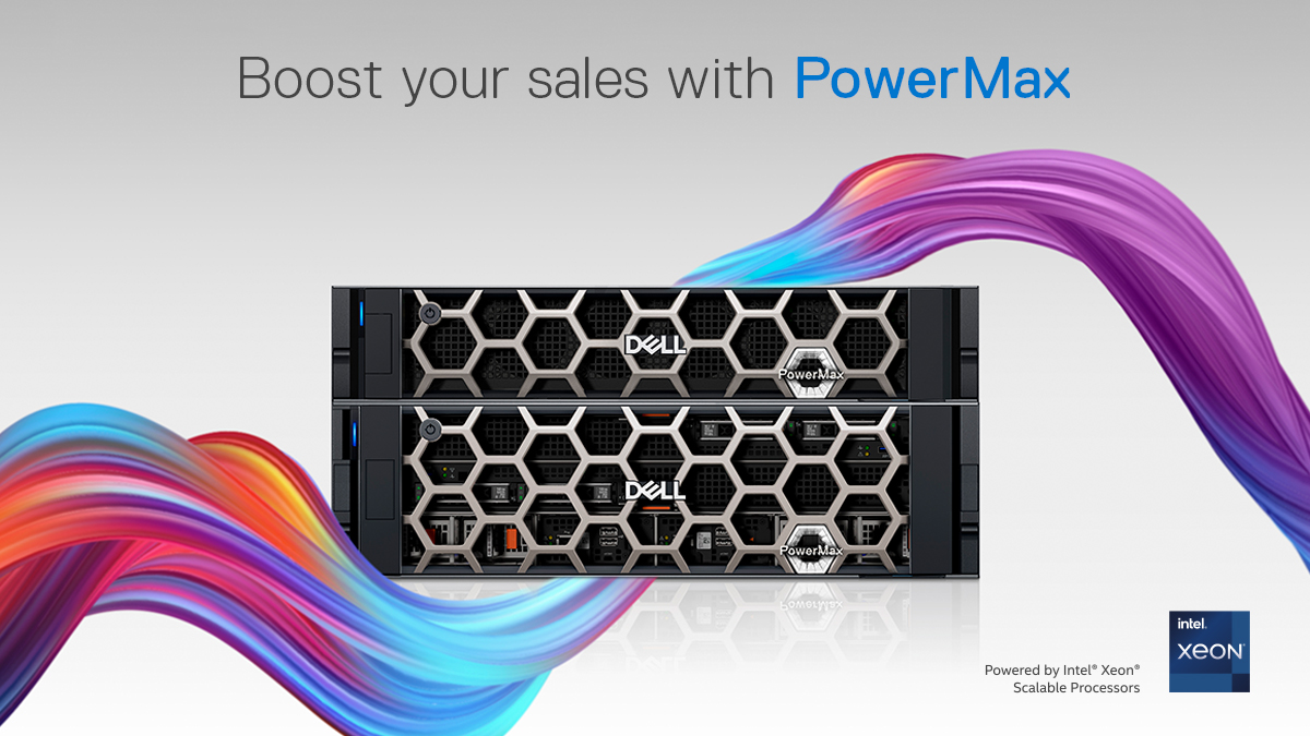 DellTechPartner's tweet photo. Transform customers' storage with #ContinuouslyModern ⭐ Read our #AssetoftheWeek & discover the top reasons why customers choose #PowerMax, with the new @DellStorage & Intel® features that make it key to building sales. Read and share here today: https://t.co/LpX9fhmWdz https://t.co/ZhiFoCAcsb