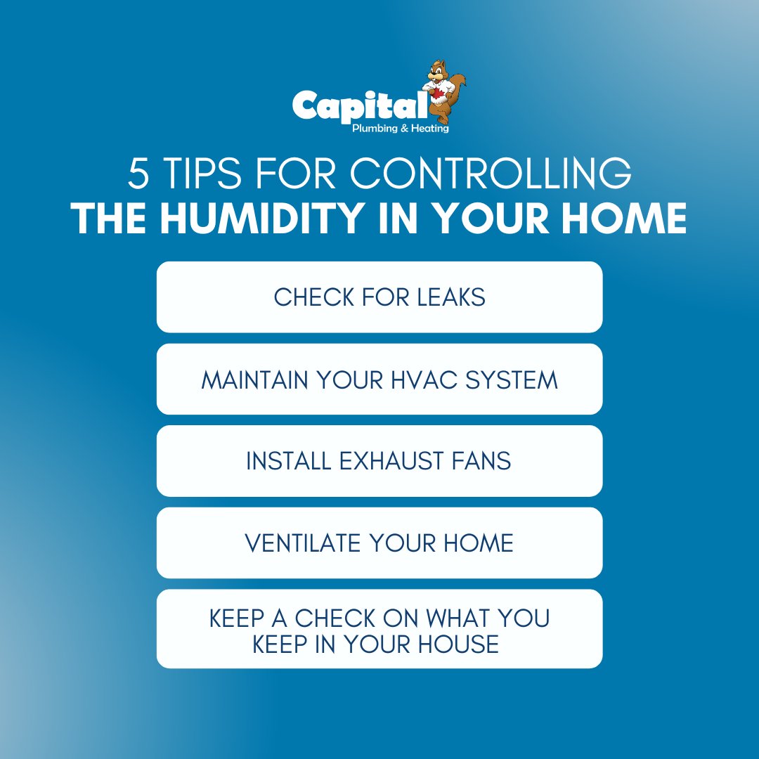 Moisture in our homes can alter the humidity of the space and can lead to the growth of mold. Fortunately, there are ways to reduce the dampness in your home and control its humidity.

#albertahvac #albertahomeowners #heatingandcooling #hvac #homeowners #homemaintenance #hvactips