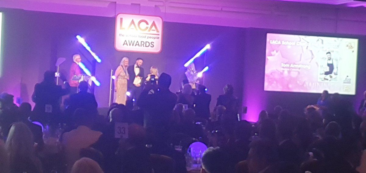LACA_UK's tweet photo. And the 2022 winner of the LACA School Chef of the Year #SCOTY is... 🥁🥁🥁

Tom Armstrong from @mellorscatering 

Congratulations to all of this year's competitors, it's been an amazing competition!

Thanks to sponsors @QuornFoods &amp; @PremierFoods_FS https://t.co/Rbqs0i114j