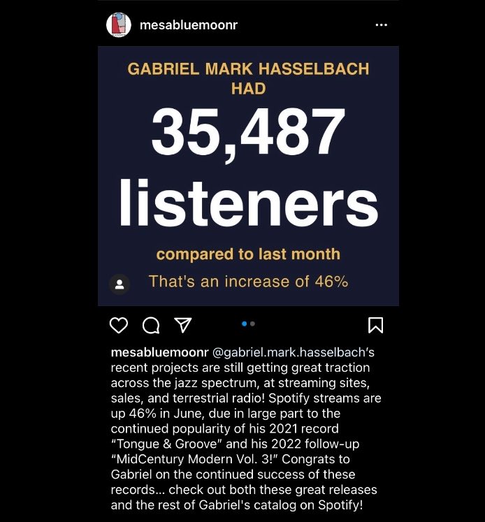 gabrieljazz's tweet photo. The new crossover jazz earworm !
#mesabluemoon ⁦@MesabluemoonR⁩ ⁦@MagicianMedia⁩ #jazz #smoothjazz #jazzcrossover #mainstreamjazz https://t.co/Q3Z3EoZoEh