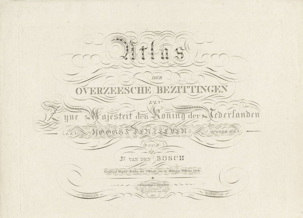 Lijsterstraatje's tweet photo. Till 1850 #Dutch colonial authority was limited - the emphasis was on maintaining trade. This reflects itself in the atlas that J. van den Bosch (1780-1844) published in 1818. Only the coastal areas are based on a reliable cartographic base
Donated to @knag by J. Schill in 1899 https://t.co/MIAYMLCjfe