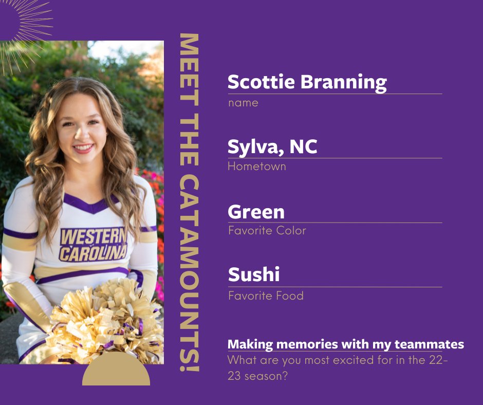 Today's Meet the Catamounts if Scottie!