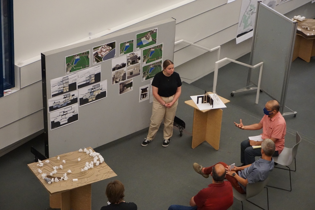UC_DAAP's tweet photo. Second year Architecture students had 'crits' yesterday on the Grand Staircase. "Crits' or critiques are a way students receive feedback on their work from other students and instructors. In studio courses the ultimate goal of crits is to hone design skills.
#ucdaap # https://t.co/SDAGFHaMcZ
