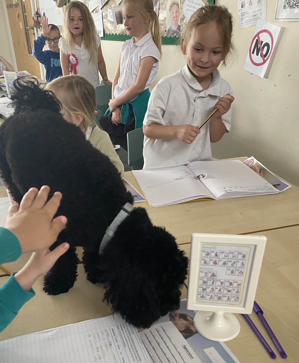 WGPS_2027's tweet photo. We worked so hard publishing the second paragraph of our report today, that Toby came to visit! He loved our writing and loved reading it!
#proudfaces #WGPSliteracy Thank you @WGPS_2022 😘 https://t.co/JR8sXS4FcN