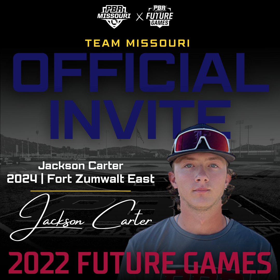 PrepBaseballMO's tweet photo. 𝓘𝓷𝓿𝓲𝓽𝓮 𝓐𝓬𝓬𝓮𝓹𝓽𝓮𝓭 📩✅

A 6.41 runner that played a role in Fort Zumwalt East making it to the 5A state playoffs, OF Jackson Carter (2024) is headed to the #PBRFG22 with Team Missouri. 

👤: https://t.co/85HzEfYnq0 https://t.co/31uPLNAKPT