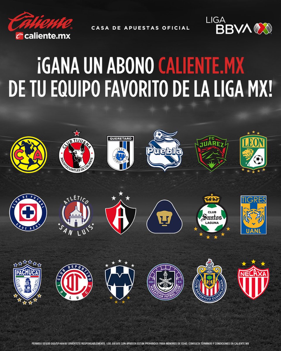 LigaBBVAMX's tweet photo. 🚨https://t.co/PigIFARs4v te lleva al🏟️
 
GANA 1 DE LOS 5 ABONOS DOBLES de #LigaBBVAMX, incluye Fase Final🔥
 
1️⃣Dale RT y❤️
2️⃣Sigue a @calientesports en TW e IG en este link📲https://t.co/iVSRLvHuCU
3️⃣Comenta este tuit con tu usuario de Instagram y el HT #MásAcciónMásDiversión🔥 https://t.co/mbGvtylcIc