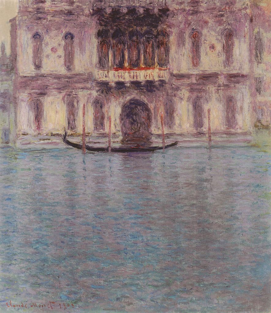 VeraCausa9's tweet photo. Venetian Palazzos painted by Claude Monet during his 1908 visit to La Serenissima.

The artist's eye seems to have captured the Venetian light through Murano glass: transfiguring floating palazzos on turquoise waters into the melancholic haziness of a late afternoon reverie. https://t.co/MiSJ5CF57n