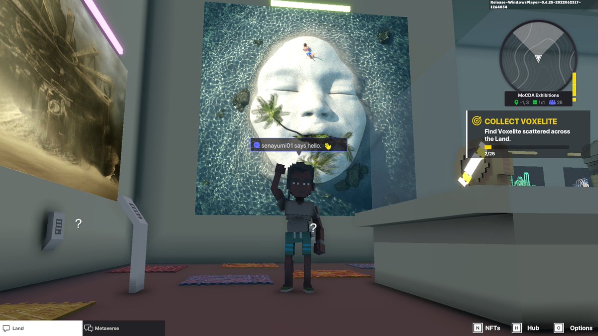 senayumii's tweet photo. @TheSandboxGame @MOCDA_ I just participated in the #TheSandbox weekly contest for a chance to win 200 mSAND! Here is my favorite piece from the ‘Impossible Worlds’ exhibition, check out my screenshot below!
👇 https://t.co/3k0qxm4An5