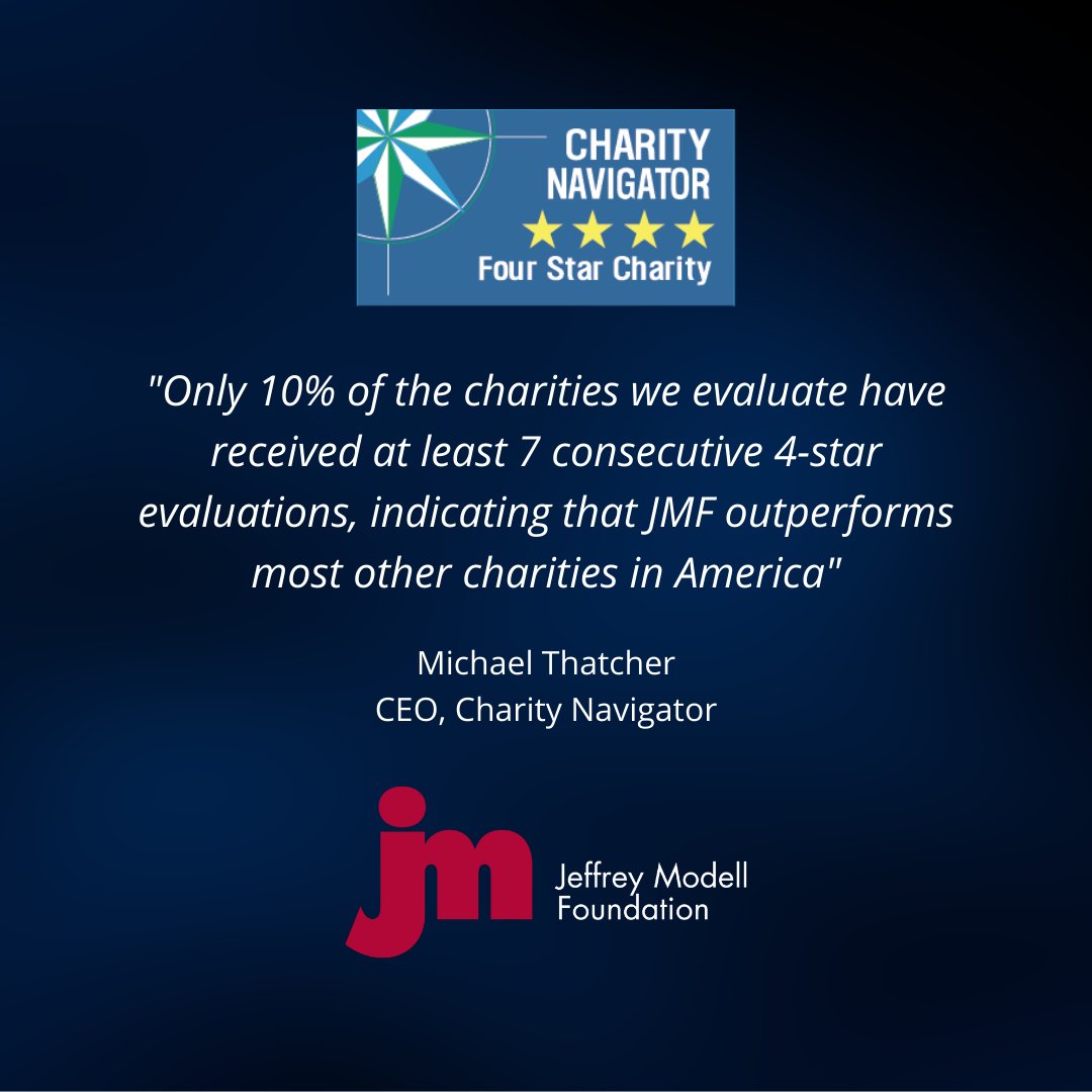 Info4PI's tweet photo. We received our 7th consecutive 4-star rating from @CharityNav! JMF demonstrates strong financial health, #accountability and #transparency, and adheres to sector best practices. We are #grateful for this #honor and are #motivated to continue our work to #CurePI worldwide β€π https://t.co/6UAEMAC46n