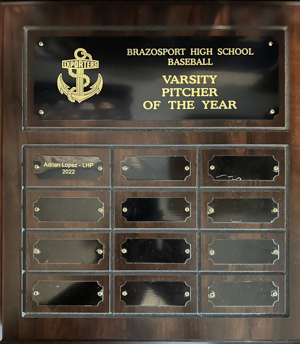 Also would like to thank my coaches <a href="/BrazosportBase1/">Brazosport Baseball</a> with awarding me the Varsity Pitcher Of The Year. <a href="/FNUBaseball/">Florida National University Baseball</a> #uncommited