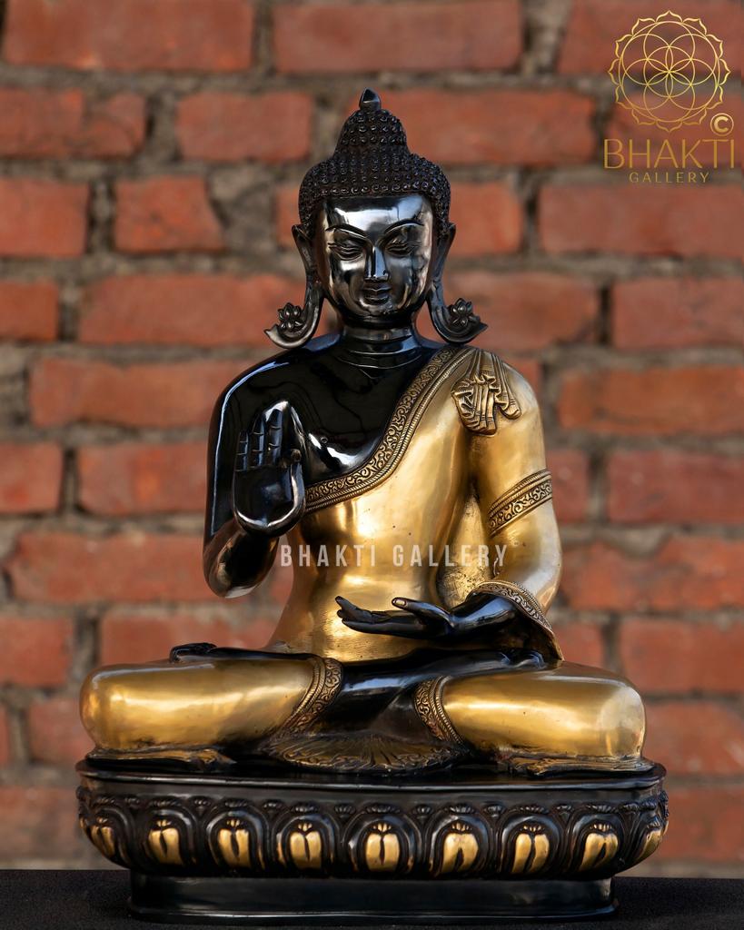 BhaktiGallery's tweet photo. Large Buddha Statue, 22 Inch Brass Vitarka Mudra Lord Buddha Idol, Buddhist Temple Altar Yoga Studio Meditation Room Decor #homeentrancedecor #bigbuddhasculpture #largebronzebuddha #gautambuddhamorti #meditatingbuddha #abhayamudrabuddha #gautamabuddhamurti https://t.co/ZWIt73nTXv https://t.co/7LxWwPIPfD