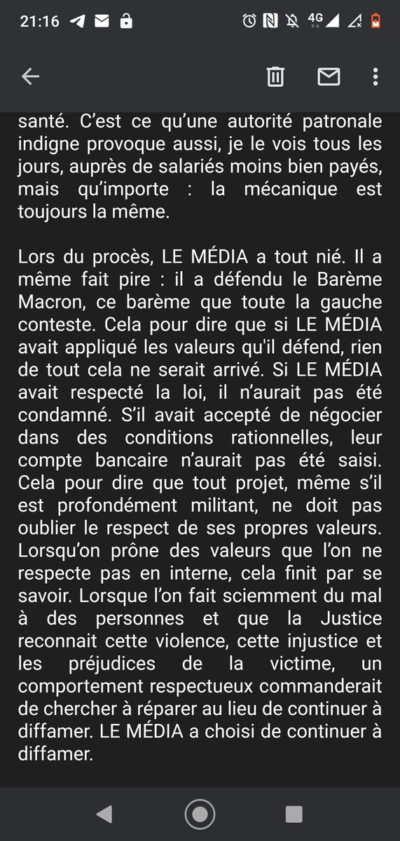 EliseVanBeneden's tweet photo. Ma réponse au Média au sujet du licenciement de @denisrobert11 https://t.co/0kcg42tnTs