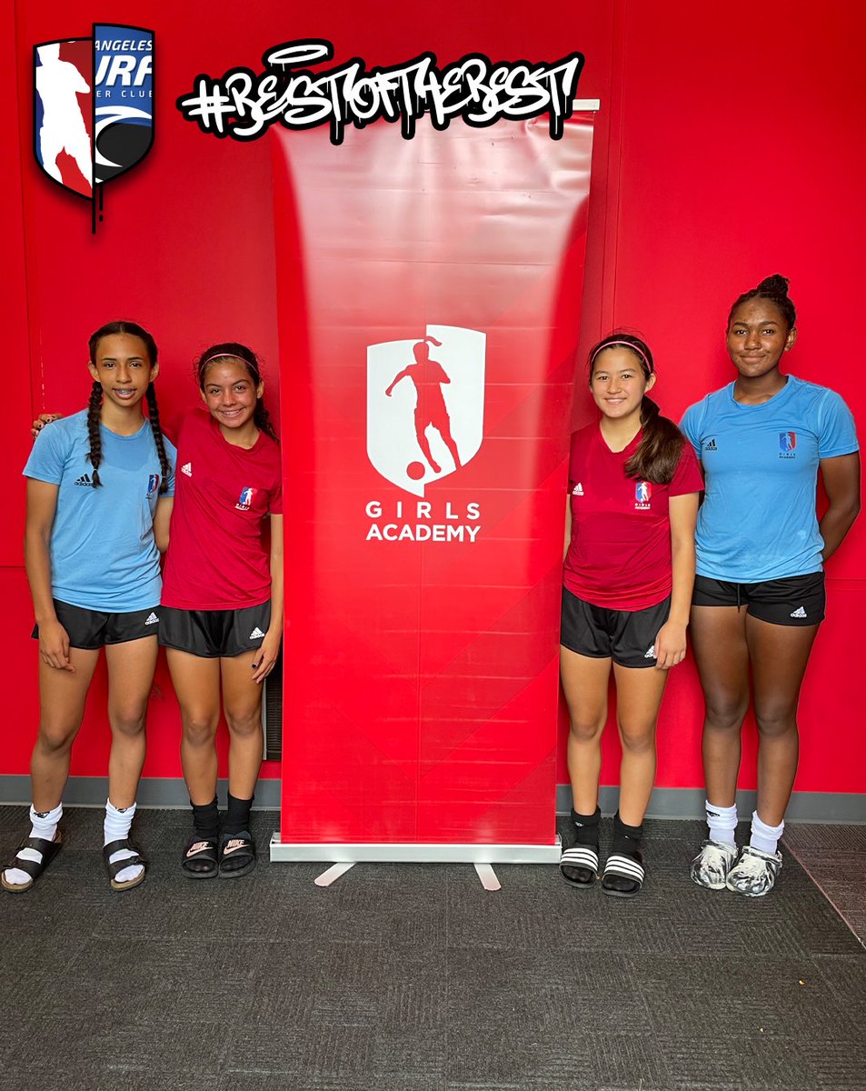 LASurfSoccer's tweet photo. Our First Shots are IN our 2008 Players Currently at the St. Louis, MO National ID Camp hosted by our good friends at the @girlsacademyleague β½π¦Ύπ
Shoutout to our Surfers making the BEST First impressions for Colleges Nationwide and Serving up the Good LA #SURFSTRONG looks! πββοΈ https://t.co/LougEM8GPt