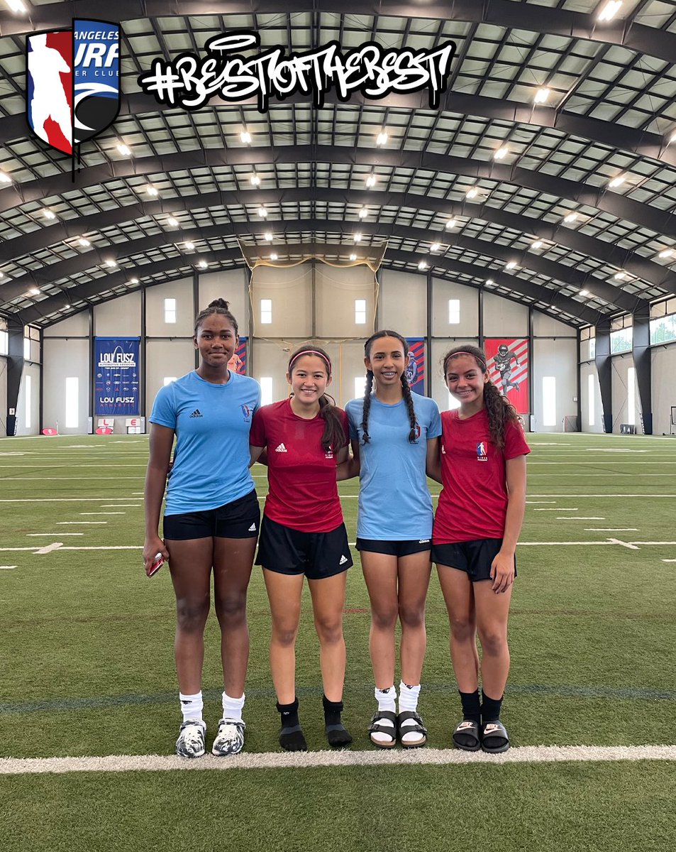 LASurfSoccer's tweet photo. Our First Shots are IN our 2008 Players Currently at the St. Louis, MO National ID Camp hosted by our good friends at the @girlsacademyleague β½π¦Ύπ
Shoutout to our Surfers making the BEST First impressions for Colleges Nationwide and Serving up the Good LA #SURFSTRONG looks! πββοΈ https://t.co/LougEM8GPt