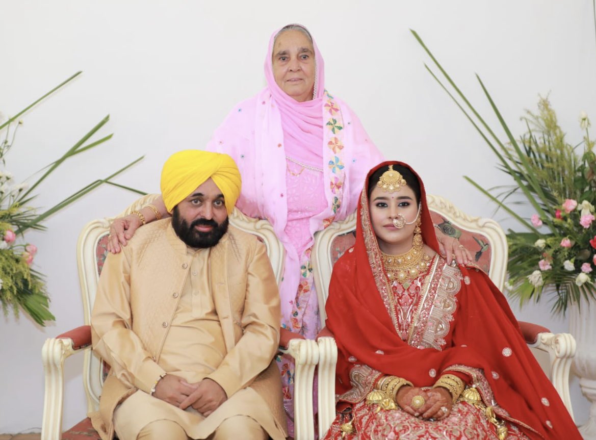 Wishing you a lifetime of love and happiness <a href="/BhagwantMann/">Bhagwant Mann</a> ji and Gurpreet ji ...
May the years ahead be filled with love and joy - Gokul Setia (Contested for MLA in 2019 Constituency Sirsa)