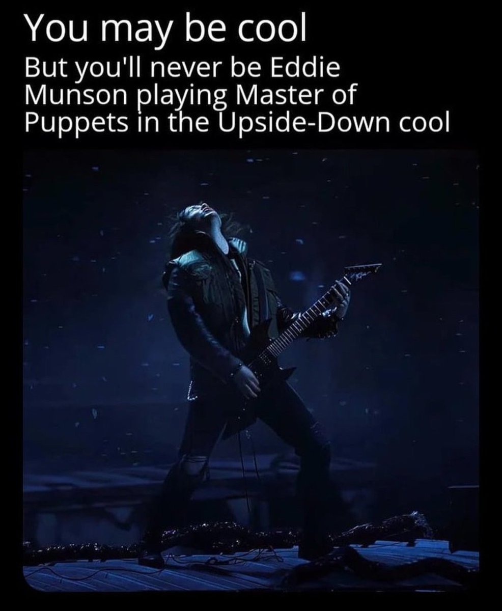 HookedonHorror's tweet photo. Amen to that 🤟🎸

#StrangerThings #StrangerThings4 #Metallica #EddieMunson #Netflix #MasterOfPuppets https://t.co/SuBjRH0T0X