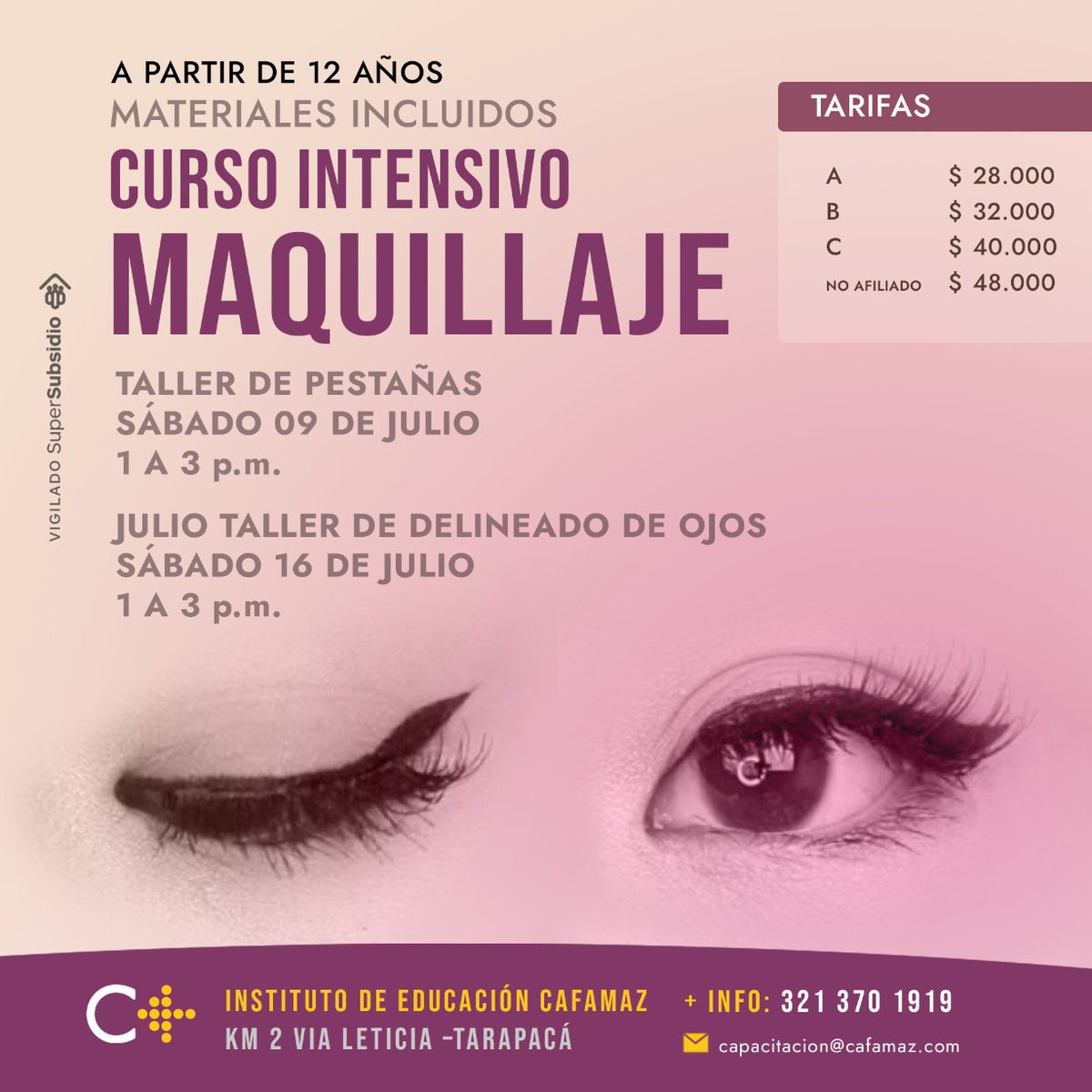cafamaz's tweet photo. ¡Estamos listos para el segundo nivel del Taller peinados y maquillaje! 
👧🏻
Diviértete aprendiendo y emprendiendo con Cafamaz
💙
Cupos limitados 📲 311 294 2301 - 321 370 1919
#CafamazTeDáMás
#AprendoYEmprendoConCafamaz https://t.co/Efibg6BJt0