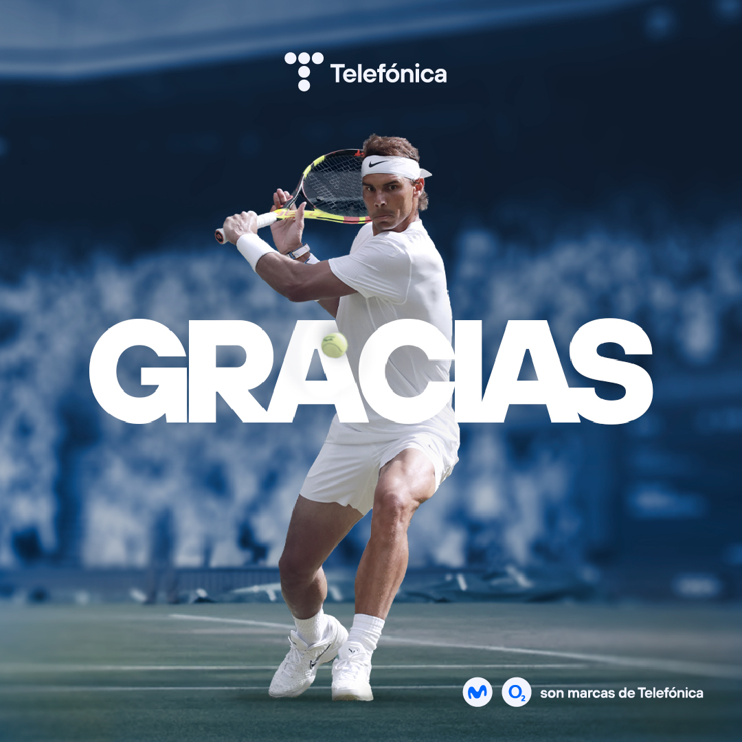 movistar_es's tweet photo. Por tu esfuerzo, tu dedicación, tu capacidad de superación... ánimo @rafaelnadal, esperamos verte recuperado pronto. https://t.co/qSvKj8lgAA