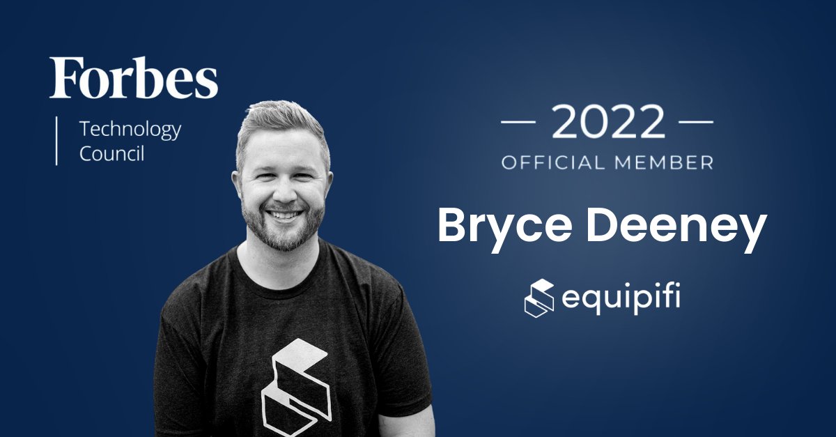 equipifi's tweet photo. Congratulations to @equipifi's co-founder and CEO, @deeney_bryce, on joining @ForbesTechCncl to share his insights on #BNPL, #fintech, and the future of money. https://t.co/3b5we339fw