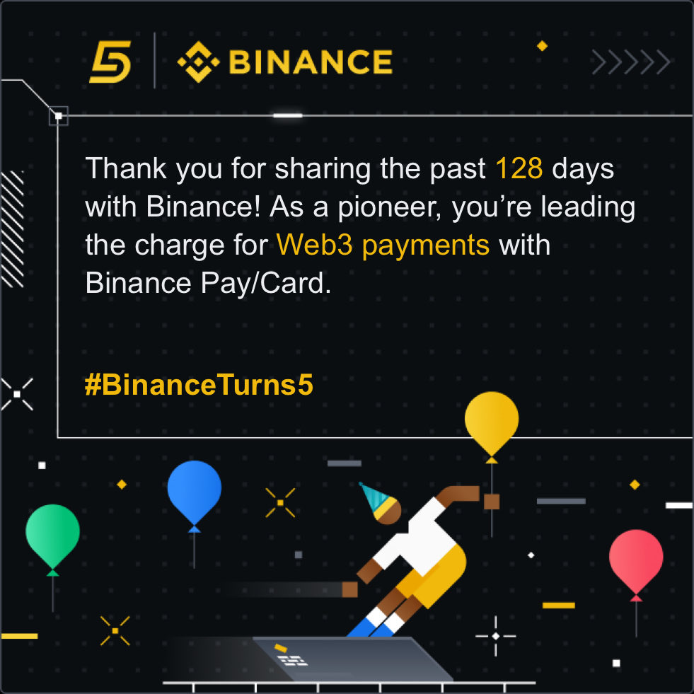 sashasutton10's tweet photo. Let’s earn some Mystery Boxes for Binance’s 5 Year Anniversary together! Each one contains an NFT or up to $500 in crypto 🎁 #BinanceTurns5 https://t.co/XATxppLgZV
