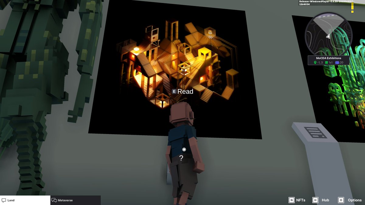 arjummako6's tweet photo. @TheSandboxGame @MOCDA_ I just participated in the #TheSandbox weekly contest for a chance to win 200 mSAND! Here is my favorite piece from the ‘Impossible Worlds’ exhibition, check out my screenshot below!
👇 https://t.co/pOuOQymOrm