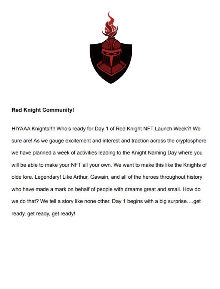 rholloway840's tweet photo. Whoโs going to stand with the #RedKnights??? #GetKnighted #NFTs TODAY IS ONLY THE BEGINNING โผ๏ธโผ๏ธโผ๏ธ #Saitama #SaitamaWolfPack #ImpactXP #IMPACTors #Mandox #MandoxMilitia #HellsingInu #Hellsing #TITN #TITNUP https://t.co/QWR7CqdMXB