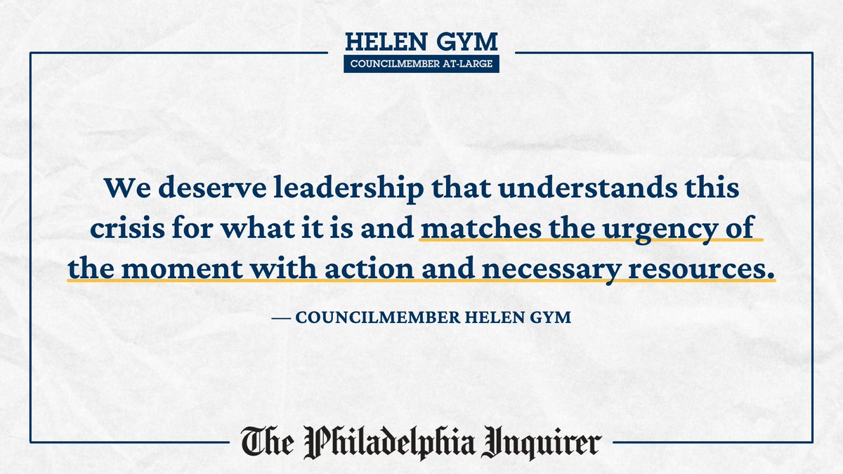 In today's @PhillyInquirer, I renew my call for a laser focus on the 57 blocks, 10 zip codes, and 25 schools most impacted by gun violence. There are proven methods to take on this gun violence crisis — and our city needs to act with urgency to deploy every single approach. 🧵⬇️