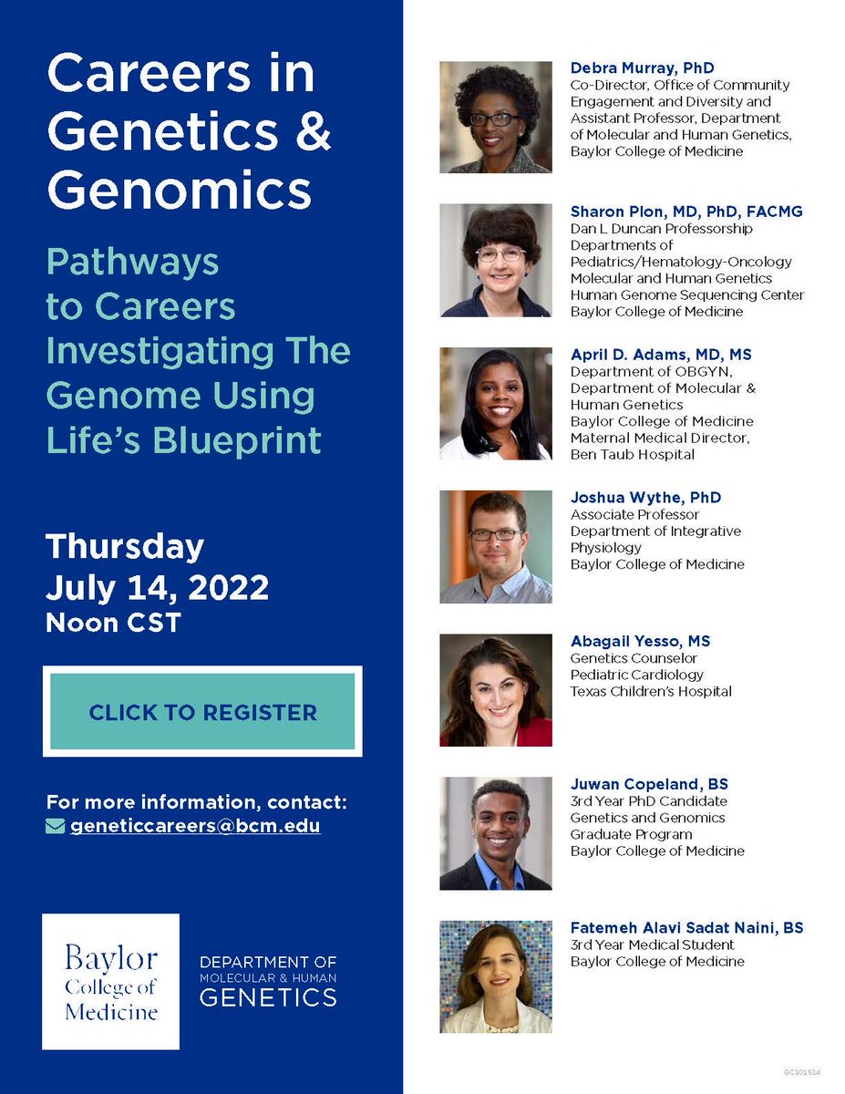 BCM Department of Molecular and Human Genetics tweet media