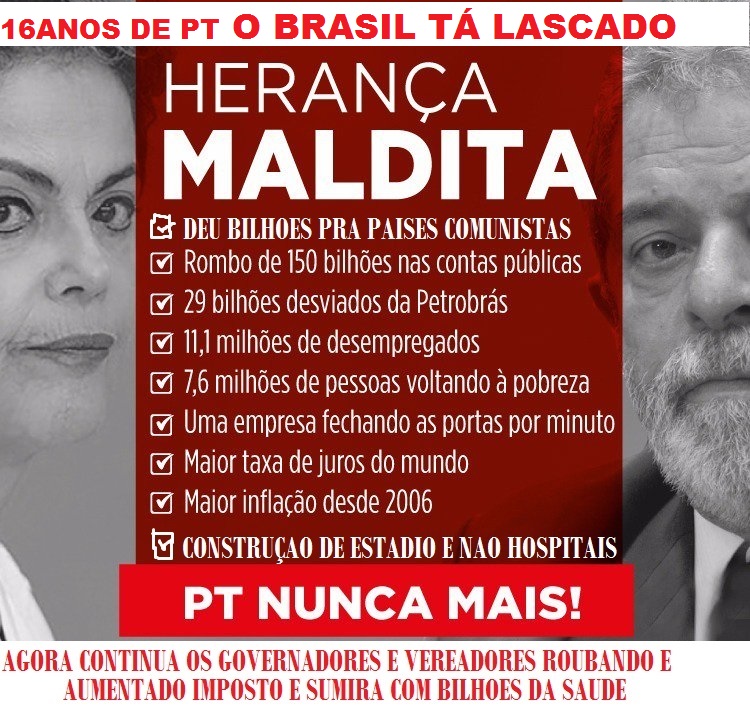 MaxuelShaka's tweet photo. @gleisi @LulaOficial #deixou #um #rombo #voces https://t.co/5JXMbKFbuW