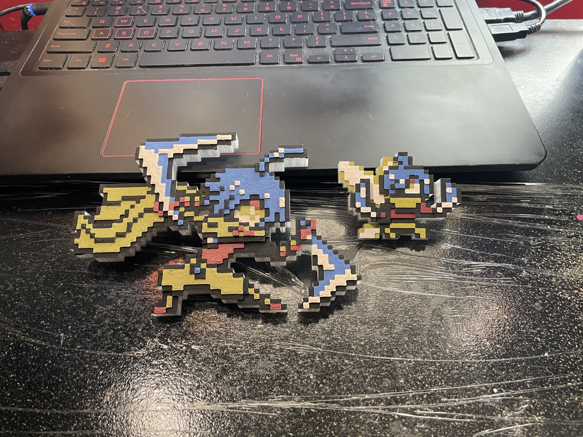 XplosiveA's tweet photo. Here's Reize in all his glory! Happy with how the color matching came out.
If you have a sprite of your own and want me to model it check out my twitter bio!
#3dmodeling #3dprinting #ShovelKnight #Reize @YachtClubGames @Seizui_ https://t.co/HSVvW6rLRd