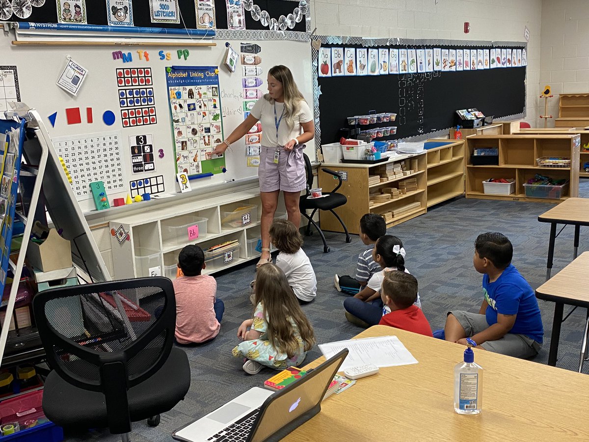 MrsCarter_SMSD's tweet photo. It’s only Day 3 of Jump Start &amp; these incoming kindergartners have already accomplished so much: reviewing their ABCs, good vs. poor choices, teamwork with friends, &amp; work with numbers! @Buffaloes_SMSD @MissWolffECE https://t.co/PSNyFcq5y7