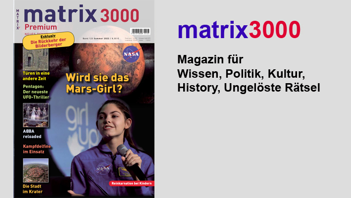 Matrix3000Red's tweet image. #Matrix3000b123 In der neuen Ausgabe lesen Sie u. a.:
Das Mars-Girl
Die Stadt im Krater
Rückkehr der Bilderberger
"Flipper" zieht in den Krieg
Internet aus dem Ozean
ABBA reloaded
Türen in eine andere Zeit
Mehr: matrix3000.de/matrix3000-ban…