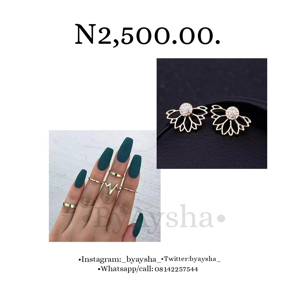 byaysha_'s tweet photo. DEAL!!! 
Get these two items for just N2,500.

Both are available in gold and silver.
 
Pickup and delivery available 

📍Kaduna. https://t.co/8dhbrCojq1