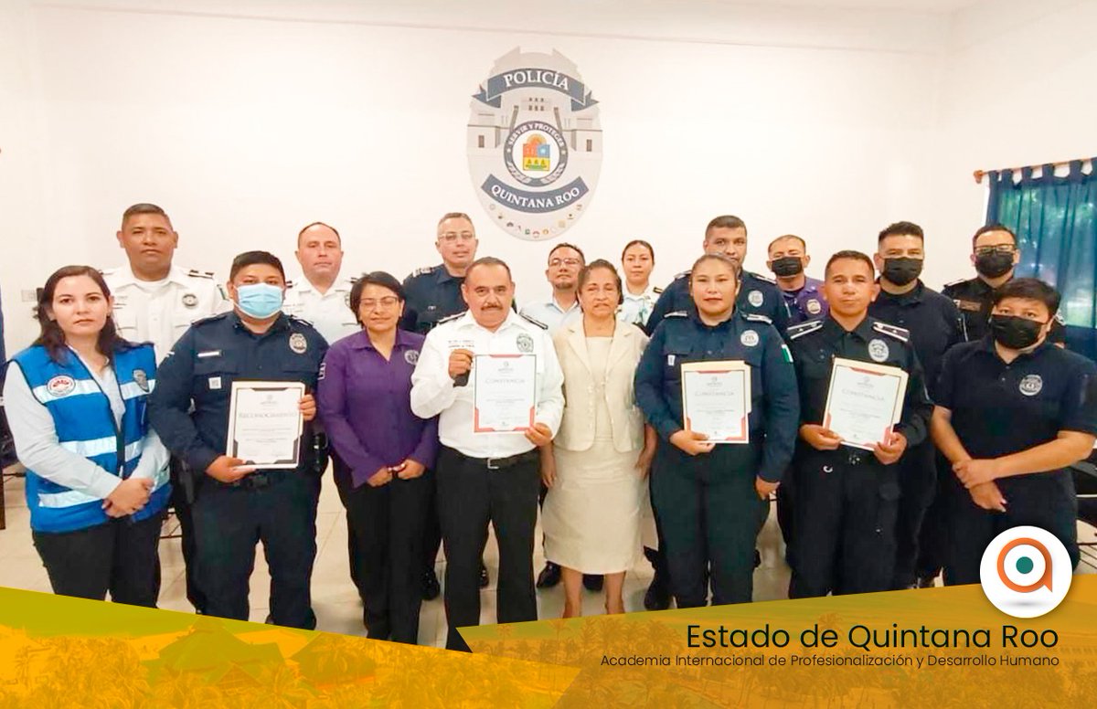 AIPROD_'s tweet image. AIPROD en Coordinación con 
@PoliciadeCancun capacita a elementos de Policía de Benito Juárez, Quintana Roo.

Benito Juárez, Quintana Roo, 07 de julio de 2022.- Entrega de Reconocimientos y Constancias del Curso “De la A a la Z en el Registro del IPH".