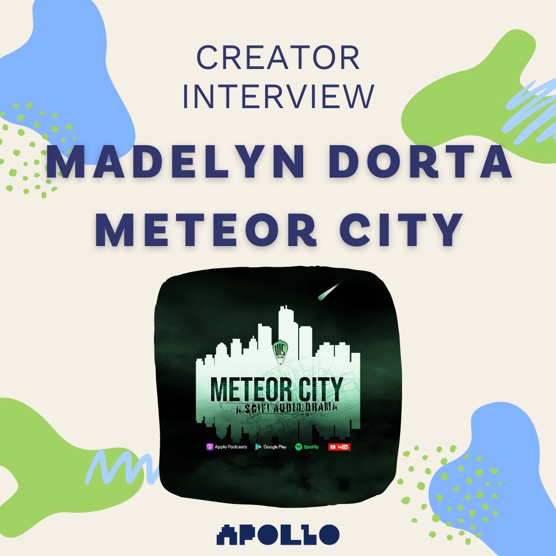 apollopods's tweet photo. New blog post up, and it's an interview with @madelyndorta of @meteorcitypod, @WrightwoodMedia, and more! Madelyn is an underrated powerhouse in audio drama, and this interview shows the depth of her love for audio. Read for insights and tips alike!
https://t.co/j6Kt8yVaIq https://t.co/VvPIYtbadL