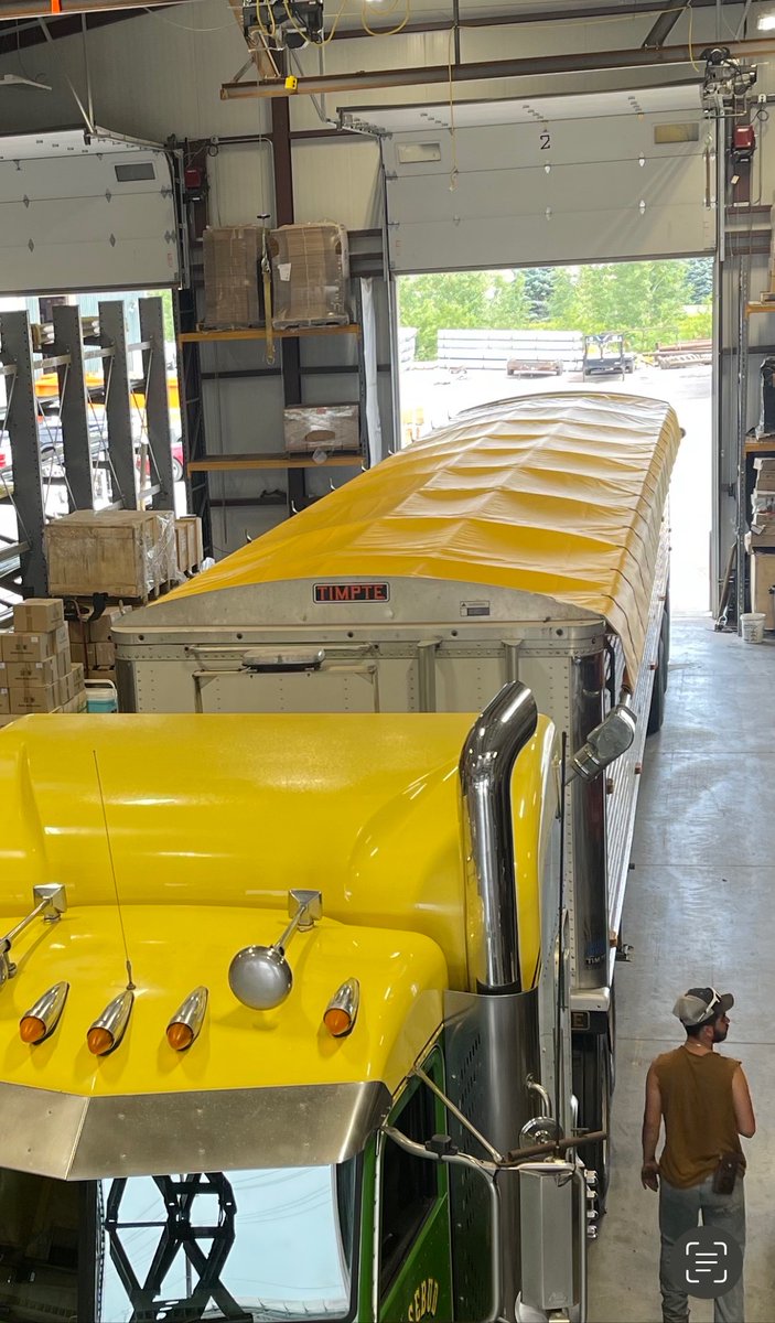 SiouxCityTarp's tweet photo. Thank you to Rosebud Concrete Inc for bringing your fleet in to us today to get covered! Look for their yellow tarp out on the road! We have tarps in about any color!

#Nationwide #ElectricTarpSystem #Tarps #Trailers #TrailerCovers #GrainTrailers https://t.co/5WOCq3xDQP
