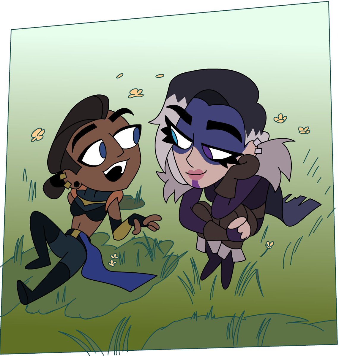 basbirdie's tweet photo. You'll feel it when you know - Now in color~! #criticalrole #critrecapanimated #beauyasha https://t.co/uW7u7lSfWX