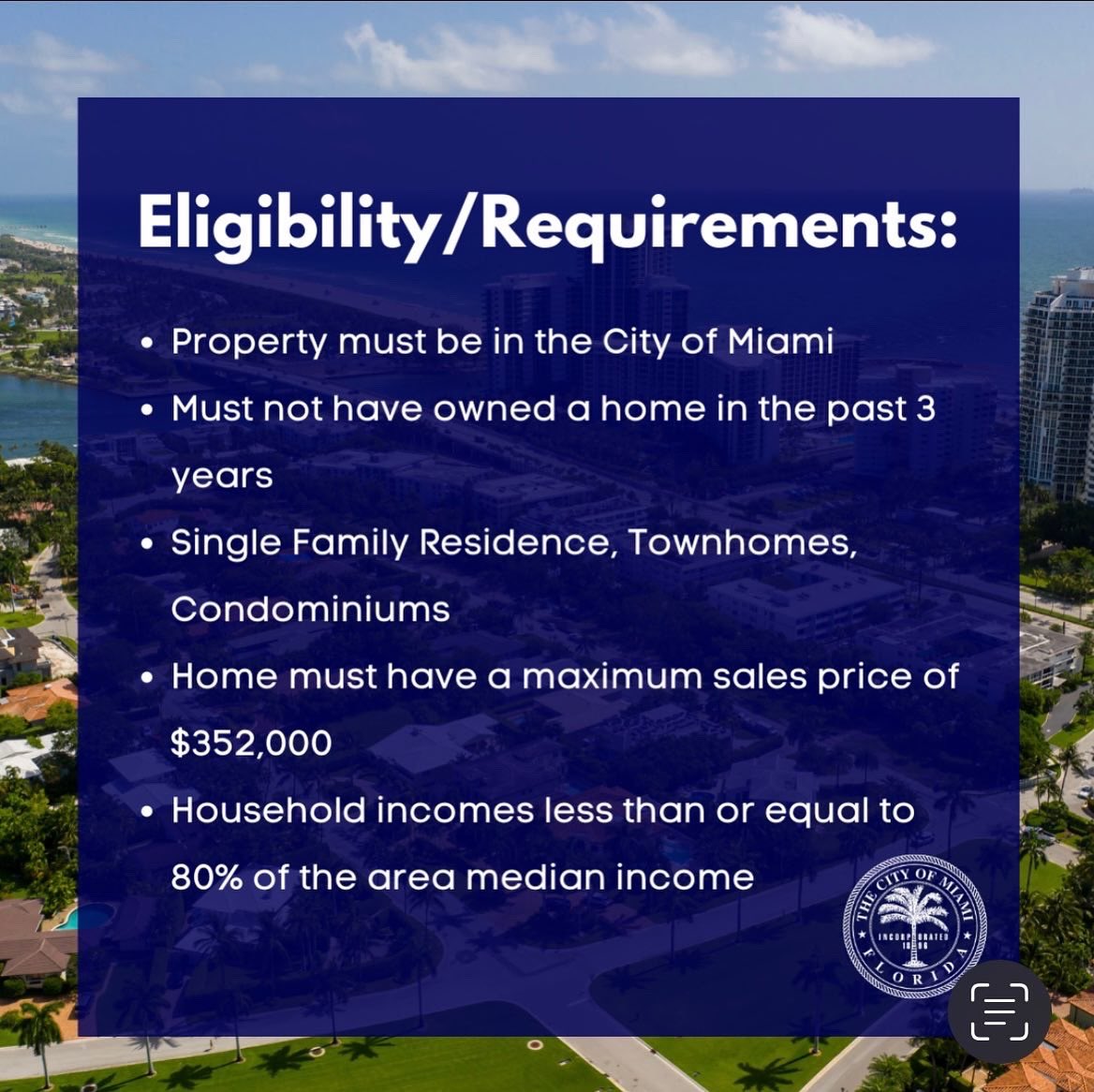 FrancisSuarez's tweet image. For Miamians looking to buy their first home, please apply to the First-Time Homebuyers Program. 

The @CityofMiami is providing interest-free loans to make buying your first home more accessible #MiamiForEveryone