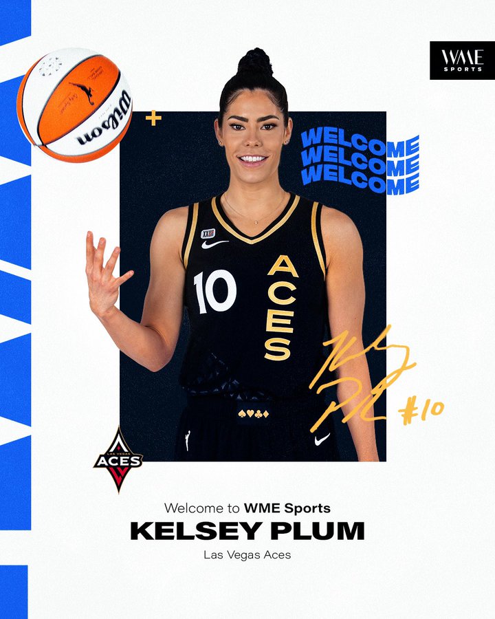 Wme Sports Signs Las Vegas Aces Kelsey Plum Amid Concerted Push Into Wnba
