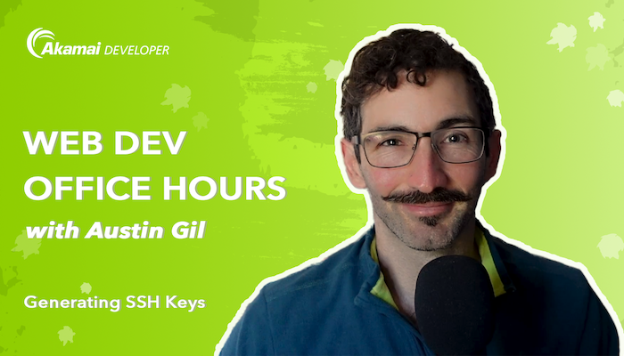 Akamai's tweet photo. .@heyAustinGil gets technical by demonstrating how to generate an #SSH #keypair using ssh-keygen & the ed25519 algorithm. Watch here. #developer https://t.co/fCFlyyd1a4 https://t.co/YLDyFx47FL