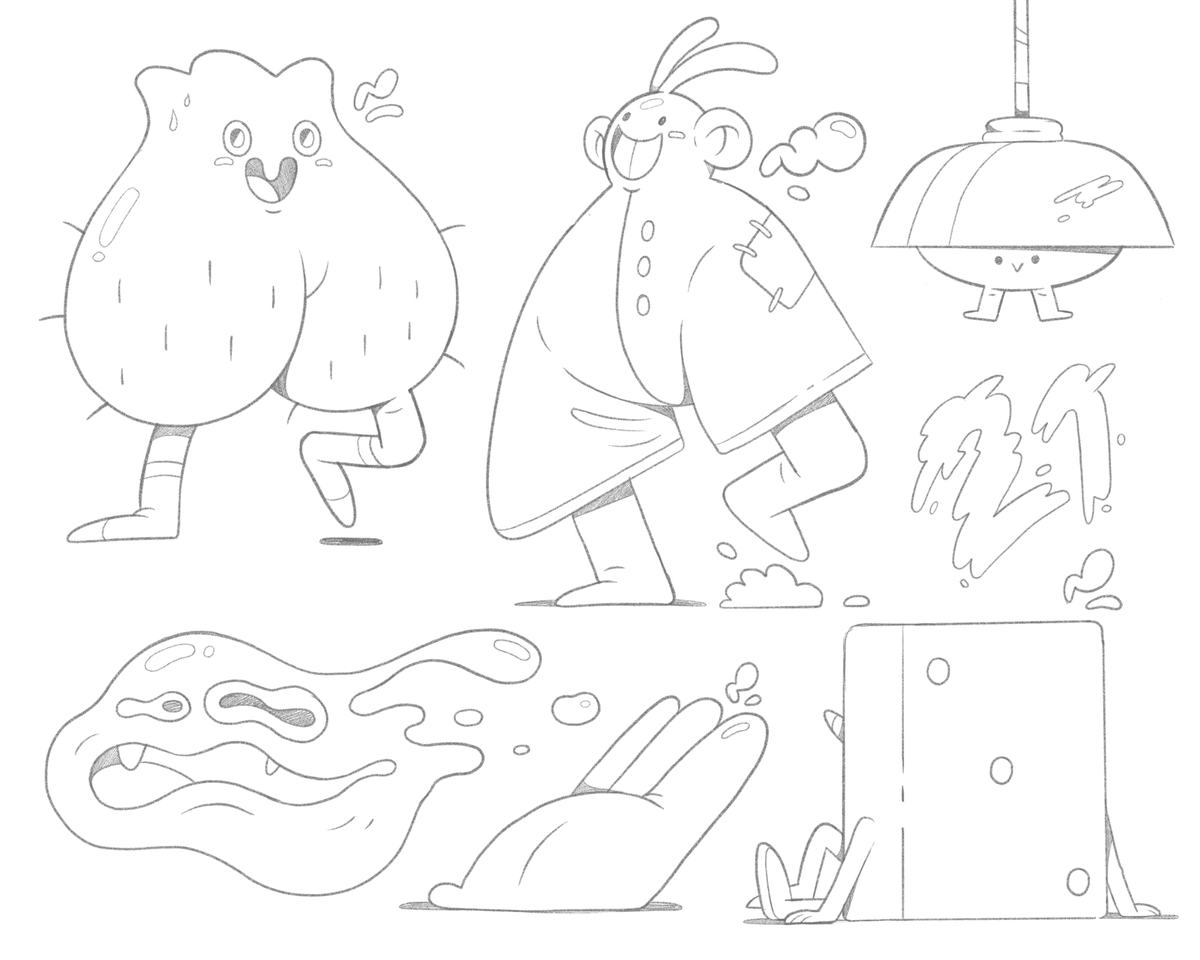 Yep! Another 2020 sketchbook page ✍️ #illustration #characterdesign #Procreate #ArtistOnTwitter #art #sketchbook #Pencildrawing